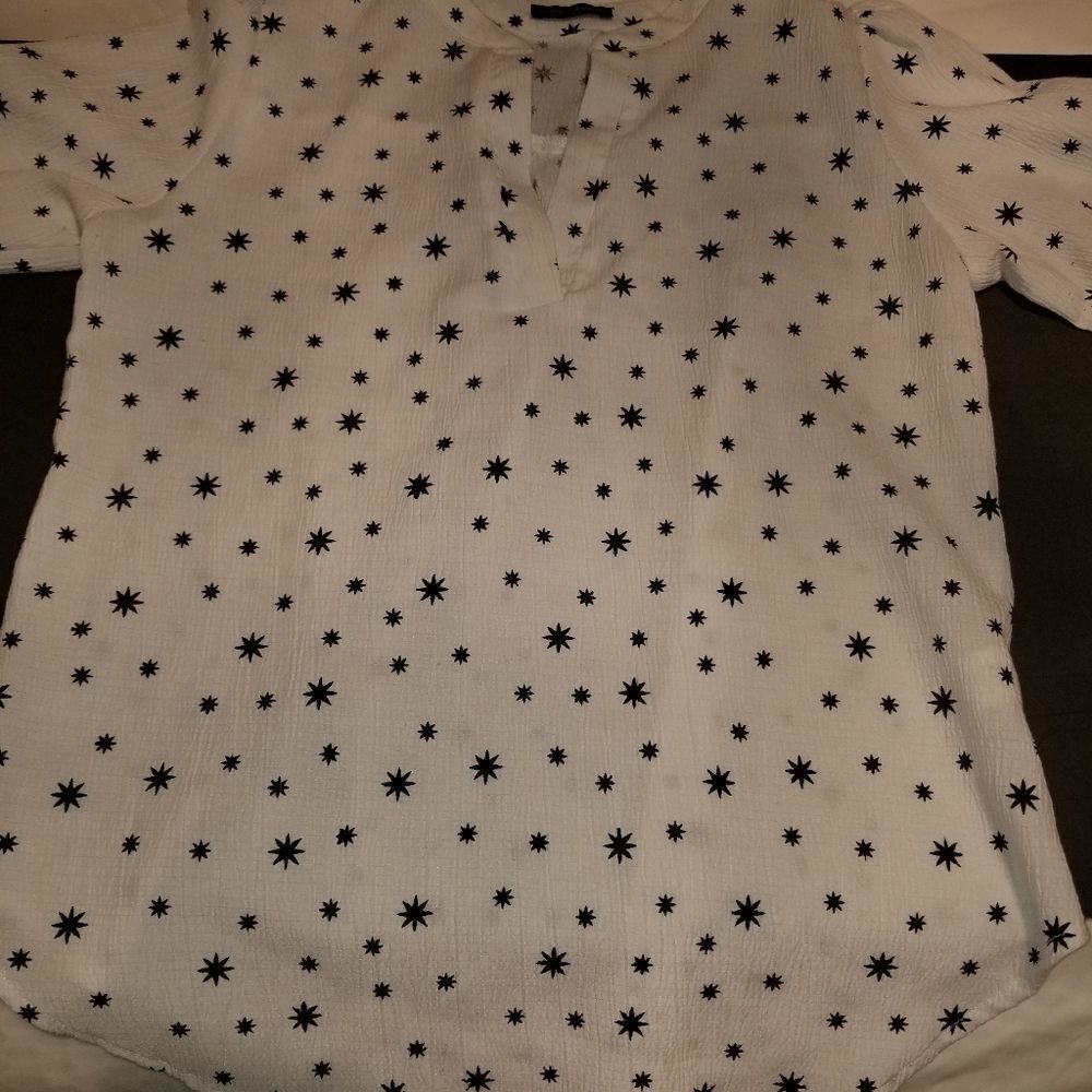 CAMISOLE TOP WHITE/BLACK TOP - Picture 3 of 15